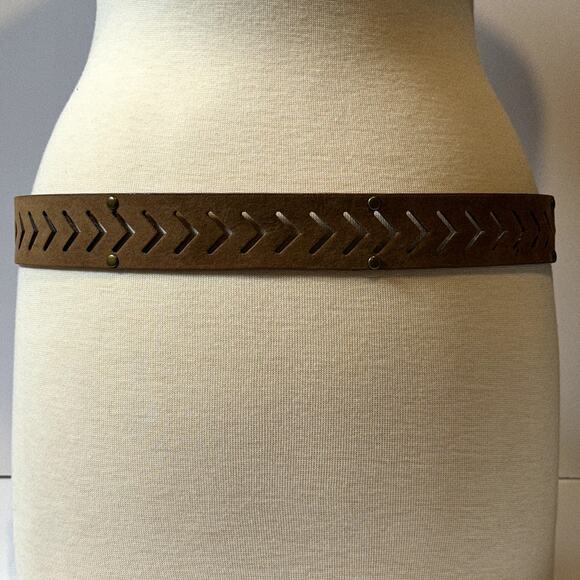 Gem Jewel Embellished Boho Prairie Belt Large Showy Buckle Size 11 42" Long - Picture 5 of 8